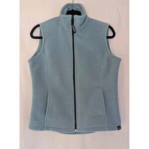 Avalanche Polartec Vest Women's M Fleece Green Pockets Blue